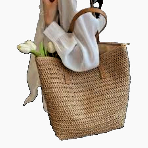 Large women straw - straw, tote