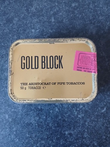 Gold block pipe tobacco - gold,