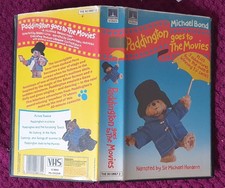 PADDINGTON GOES TO THE MOVIES VHS Thorn EMI Video pre cert animation
