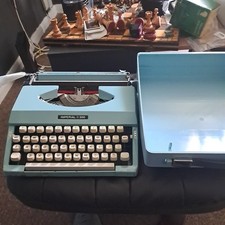 Vintage Imperial 200 Portable Typewriter duck Egg Blue – in Working Order