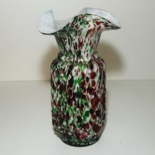 Spatter Glass Bohemian Ribbed