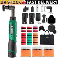 Mini Cordless Car Polisher Orbital&Rotary Buffer Polishing Machine 1"3" Pads Kit