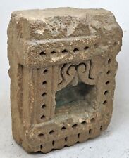 Antique Sand Stone Wall Arch Shelf Alcove Heavy Solid Original Old Hand Carved