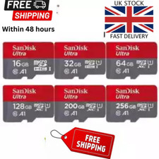 SanDisk Ultra 16GB 32GB 64GB 128GB Micro SD SDHC SDXC Class 10 Memory Card