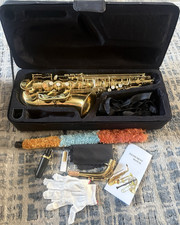 Gold alto saxophone brass - saxophone,