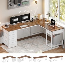 L Shaped Computer Desk with 5