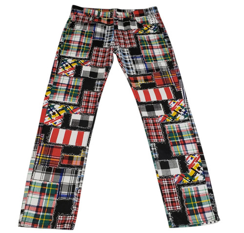Watson patchwork pants men - patchwork,