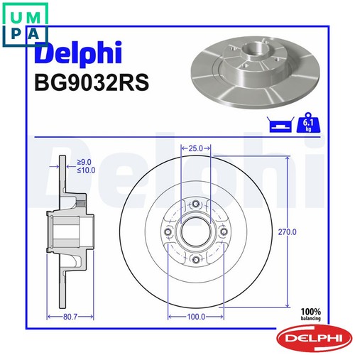 Brake disc bg9032rs for - brake,