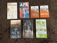 7 NEW BREW. Newport. Beer pump clips.
