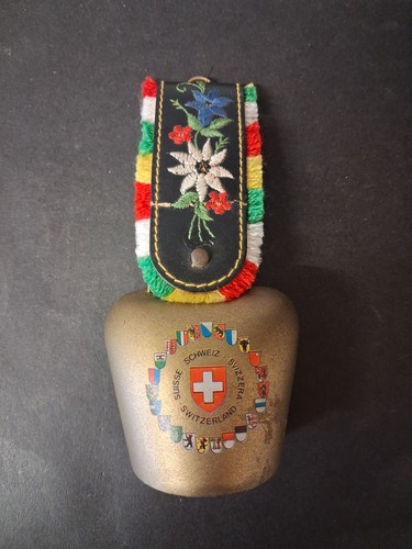 Vintage swiss cow bell - vintage,