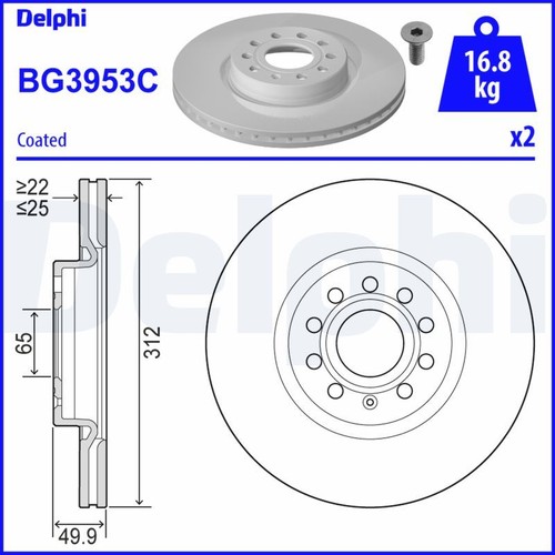 Brake disc bg3953c fits - disc,