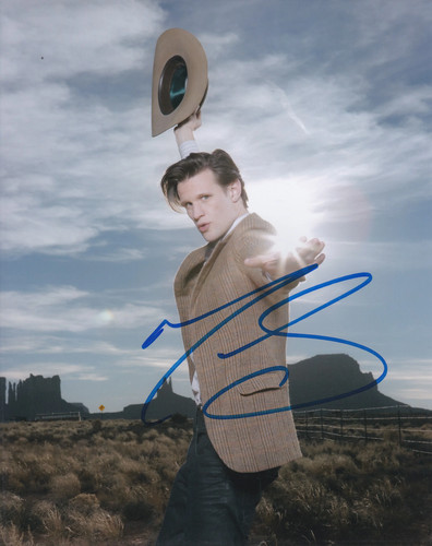 Matt smith 10x8 signed blue - matt,