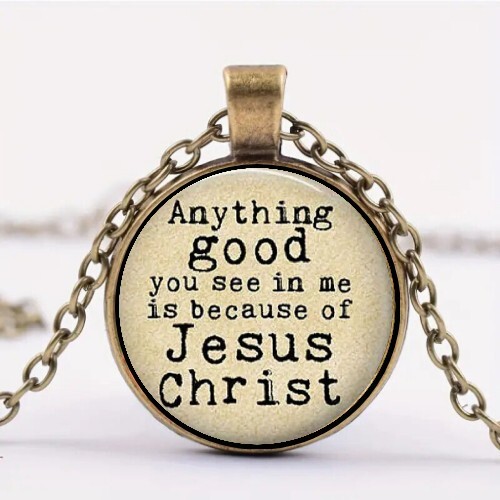 Round pendant necklace - round,