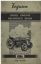 FERGUSON TE-F20 DIESEL TRACTOR 1951- ORIGINAL OWNERS INSTRUCTION HANDBOOK