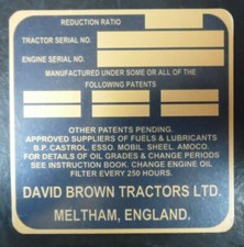 DAVID BROWN Tractor METAL