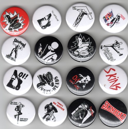 Badge set skinhead - badge,