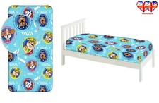 Fitted Sheet Paw Patrol Single Bed%100 Cotton, Official Licensed(200x90x25cm)