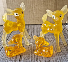 1960s Vintage Lucite 4 x Deer