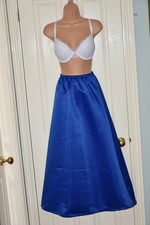 SSX  A  x -  Formal Duchess satin petticoat in royal blue, long, BN