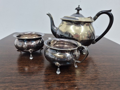 Vintage silver plated tea set - ,