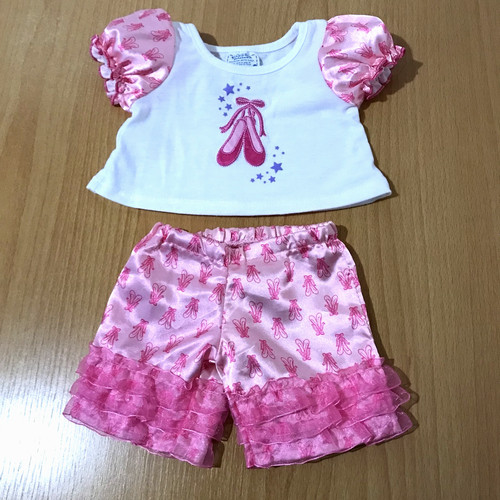 Build bear pink white - bear,