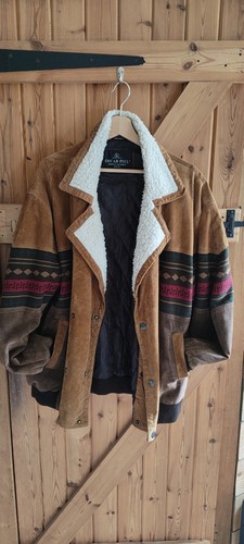 Suade jacket with faux fur - jacket,