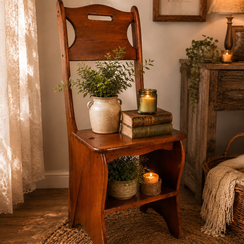 Vintage wooden folding library - vintage,