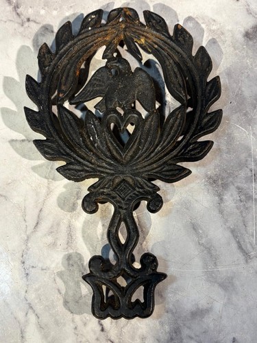 Vintage cast iron trivet