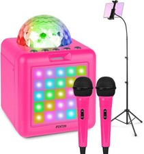 Pink Karaoke Machine with
