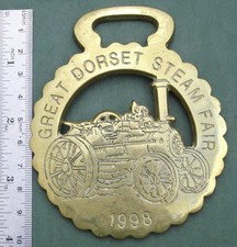 KB Horse Brass: Great Dorset Steam Fair, 1998, Free P&P, Keegan Baldwin GDSF