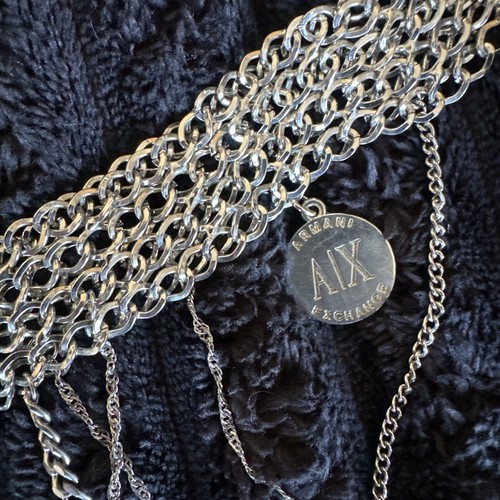 Armani exchange belt silver - exchange,