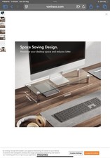 Large Glass Monitor Stand