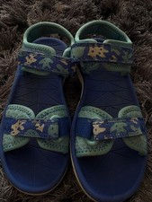 Boys Clarkes Doodles Sandals Blue Size 10.5 F Used