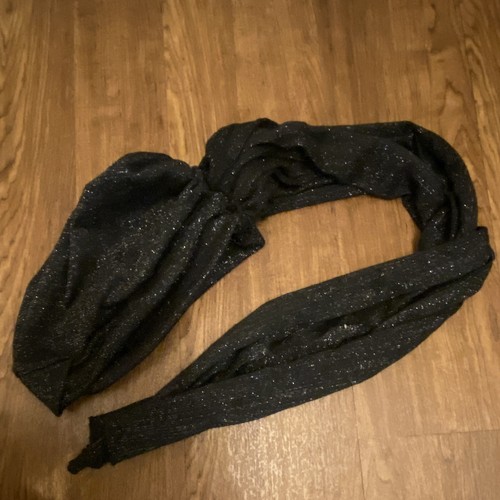 Black sparkly head scarf - sparkly,