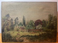 Large Oil on Canvas Country