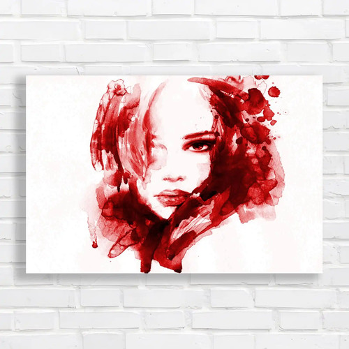 Handpainted abstract woman - handpainted,