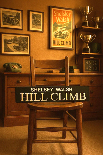 Shelsey walsh hill climb sign - shelsey,