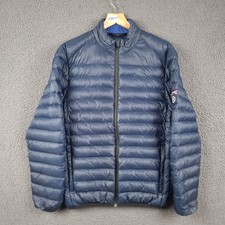 HENRI LLOYD Jacket Mens M Medium Navy Down Puffer Ultra Lightweight Packable