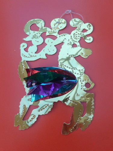 Vintage retro 80s gold xmas - vintage,