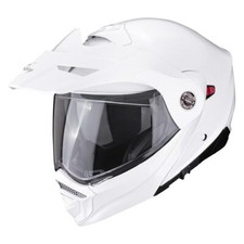 SCORPION ADX-2 GLOSS WHITE FLIP FRONT ADVENTURE BIKE TOURING MOTORCYCLE HELMET