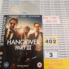 Hangover part 3 DVD disc and artwork only. Save £s. Eco.