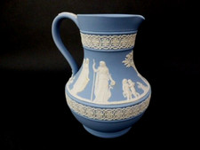 Vintage Wedgwood Blue Jasper Ware Jug