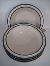 4 x DENBY POTTERY MADRIGAL RETRO DESIGN FRUIT CEREAL SOUP BOWLS DINNER SERVICE