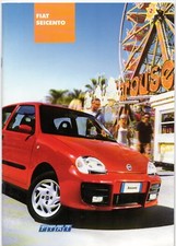 Fiat Seicento 2003 UK Market Sales Brochure Mia, Active, Sound & Sporting