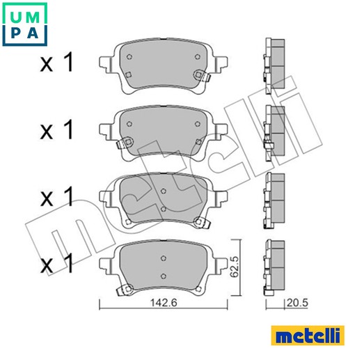 Brake pad set disc - brake,
