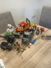Playmobil Mixed Sets Bundle. - Dinosaurs, Ark, Police Vehicles, Boats, Figures!!