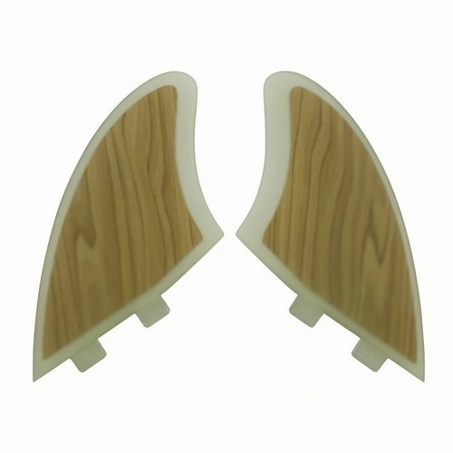 Surfboard fin with double - surfboard, double-tab