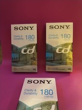 3 X Sony 180 Minute 3-Hour