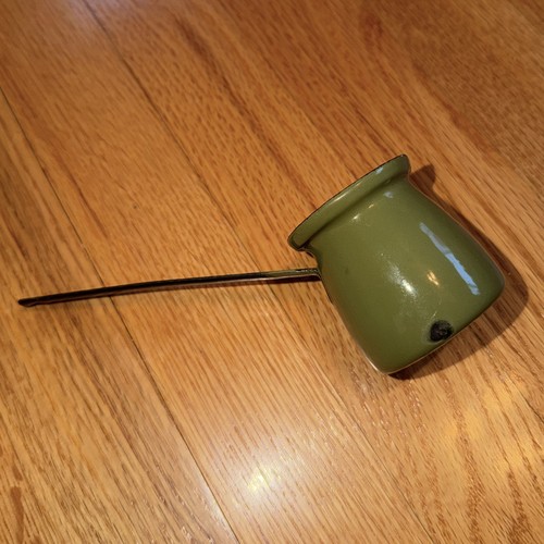 Vintage green enamel turkish - vintage,