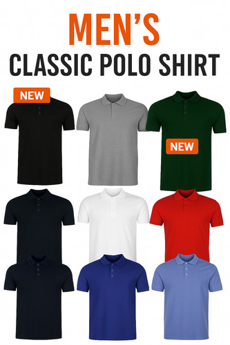 Men plain polo shirt short - men's,